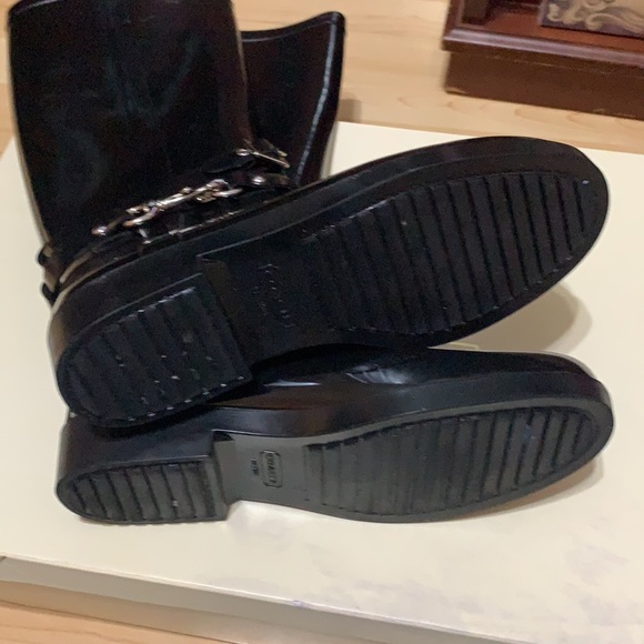 Coach Lori Black Tall Rain Boot - Picture 6 of 8
